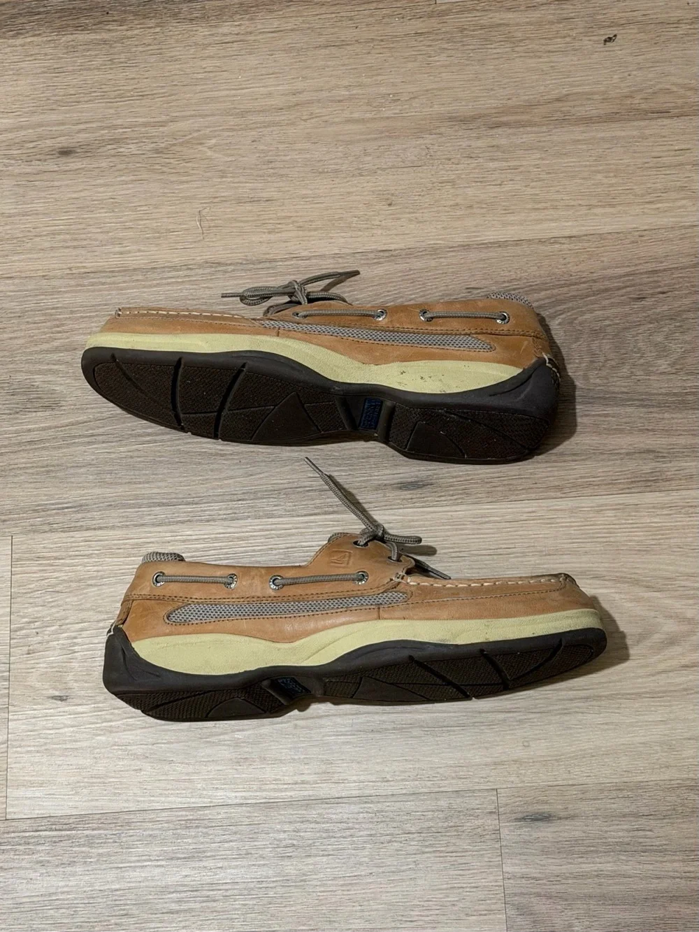 Sperry Top-Sider Men’s Lanyard 2-Eye Boat Shoe size 11.5W Tan 0777924 Leather